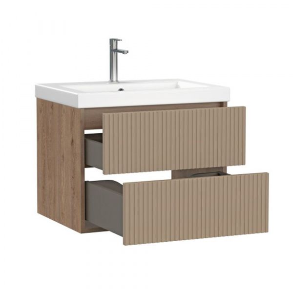 Тумба под раковину подвесная Cersanit Classic Ribble 60, 69277, бежевая