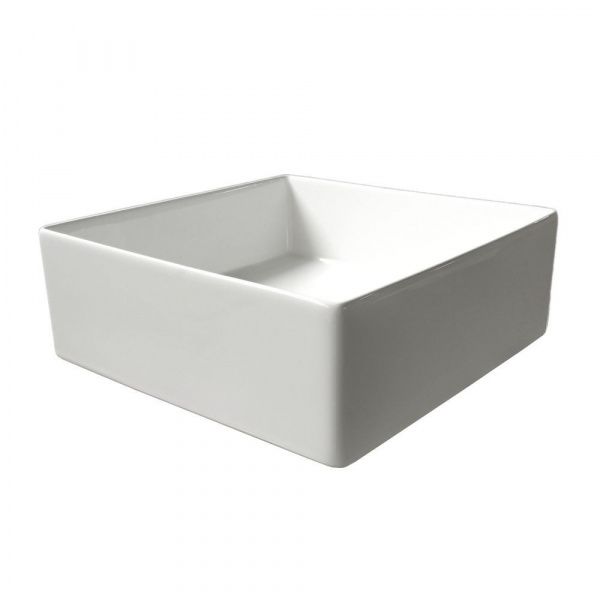 Накладная квадратная раковина Comforty 78735-36 фарфор, белая