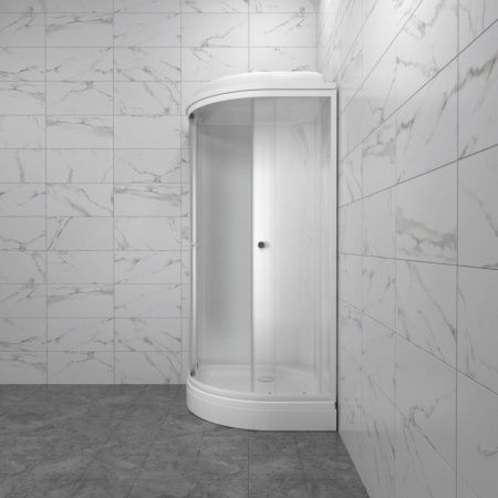 Душевая кабина Тритон Лайт 100*100 А низкий поддон, стекло градиент, сифон D 90 мм