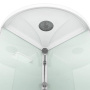 Душевая кабина Domani-Spa Simple 99 high V1.2  900*900*2180, высокий поддон, сатин матированное стекло, задняя белая стеклянная панель, без электрики Душевая кабина Domani-Spa Simple 99 high V1.2  900*900*2180, высокий поддон, сатин матированное стекло, задняя белая стеклянная панель, без электрики