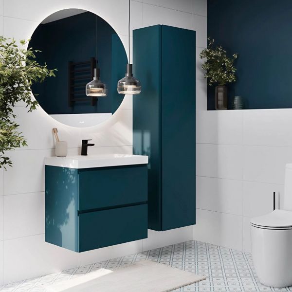 Пенал подвесной Cersanit Moduo 40 универсальный, цвет тёмно-серый, 69350