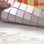 Elada Mosaic. Мозаика CB002 (327*327*4мм) желто-оранжевый, в индивидуальной упаковке