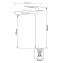 Смеситель для раковины Comforty FC071B-CKBT, картридж 26 мм, белый