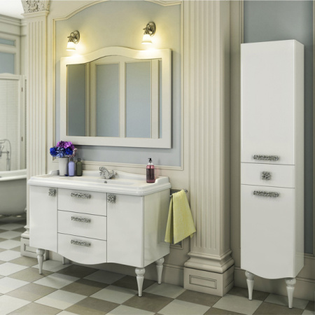 Comforty. Тумба-умывальник "Монако-120" белый глянец с раковиной Comforty 3312