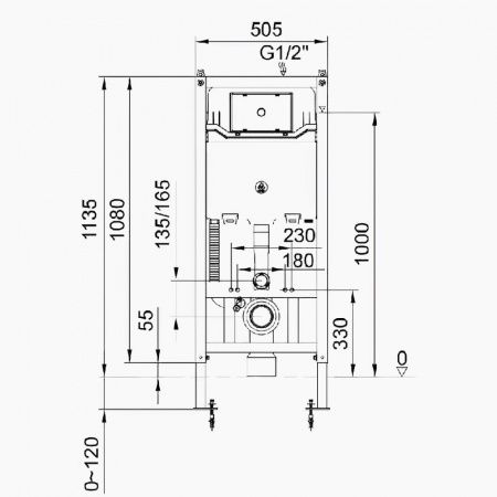 Готовый комплект Comforty 00-00022740CF: безободковый подвесной унитаз 106 + инсталляция CF3GT1900-10BL с черной матовой клавишей