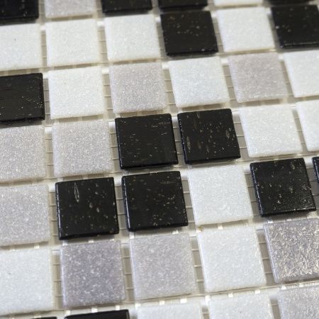 Elada Mosaic. Мозаика MC130 (327*327*4мм) тёмно-серый микс