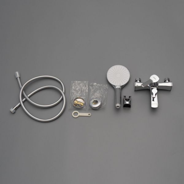 Смеситель для ванны с коротким изливом AWP Shira S0514C хром