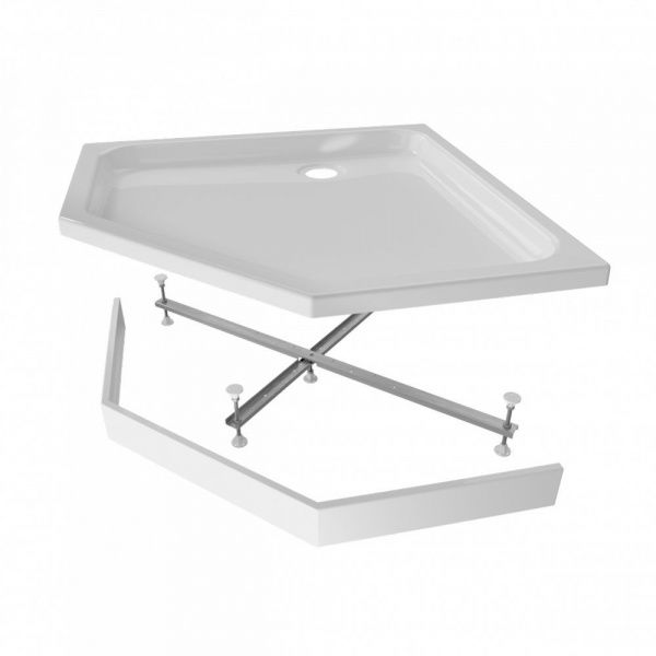 Поддон душевой Тритон ПД28 низкий пятиугольный 90x90 в комплекте