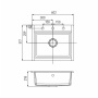 Акватон. Мойка кухонная Делия 60 графит 1A715232LD210