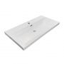 Врезная мебельная раковина 90 см Comforty 78857-90 фарфор, белая