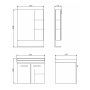 Comforty. Тумба-умывальник Рига-60 дуб сонома с раковиной Comforty 9335-60 Comforty. Тумба-умывальник Рига-60 дуб сонома с раковиной Comforty 9335-60