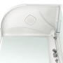 Душевая кабина Domani-Spa Delight 128 Slim R high 1200*800*2180, высокий поддон, сатин матированное стекло, задняя белая панель, без электрики Душевая кабина Domani-Spa Delight 128 Slim R high 1200*800*2180, высокий поддон, сатин матированное стекло, задняя белая панель, без электрики