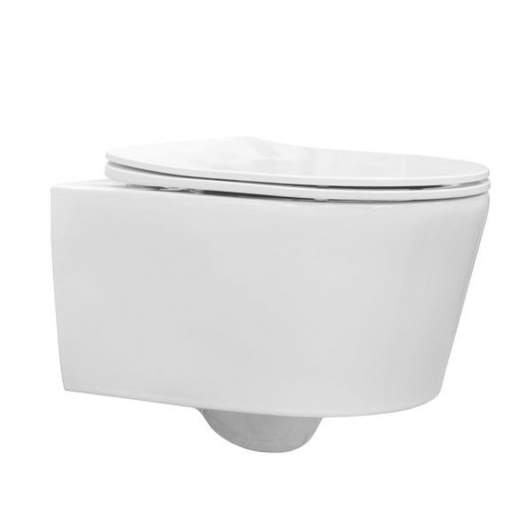 Готовый комплект Comforty 00-00022737CF: унитаз подвесной безободковый CF41273WH + инсталляция CF3GT1900-10BL с черной матовой клавишей Готовый комплект Comforty 00-00022737CF: унитаз подвесной безободковый CF41273WH + инсталляция CF3GT1900-10BL с черной матовой клавишей