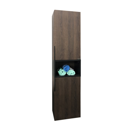 Comforty. Шкаф-колонна "Франкфурт-40" дуб шоколадно-коричневый