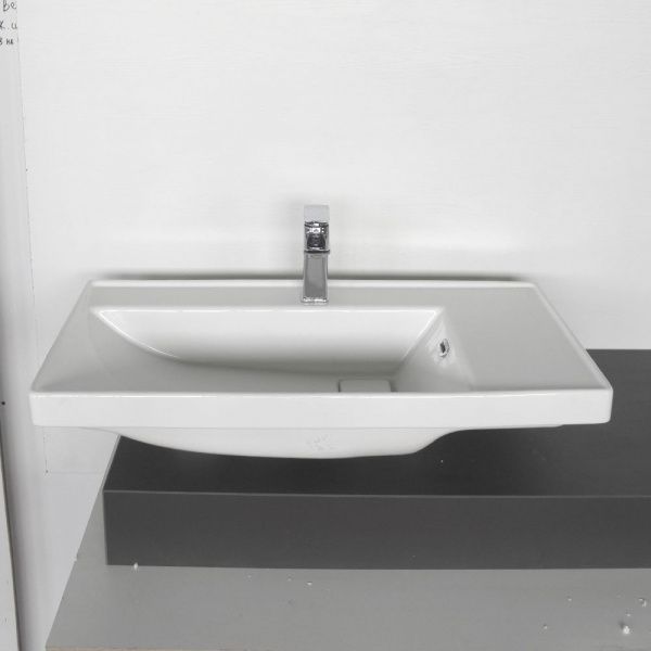 Накладная мебельная раковина 80 см Esvit Quattro 8080 фарфор, белая