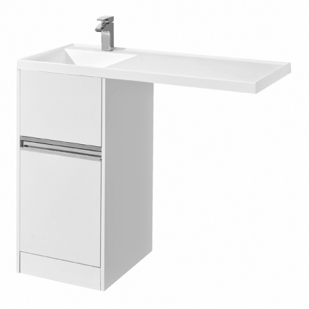 Акватон. Раковина Лондри 1050 белая левая 1A72833KLH01L