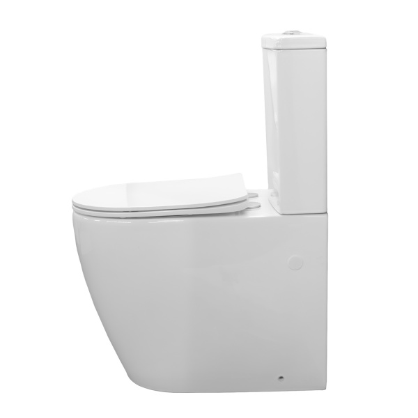 Унитаз-компакт Comforty CF41253S тонкое сиденье дюропласт с микролифтом, универсальный выпуск