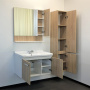Comforty. Тумба-умывальник "Рига-80" дуб сонома с раковиной Comforty 9335-80