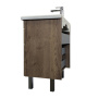 Тумба-умывальник Comforty Никосия 70Н дуб темный с раковиной Como 70