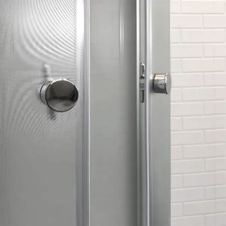Душевая кабина Comforty 307WG, 900*900*2150, стекло крезет, задняя стеклянная панель крезет