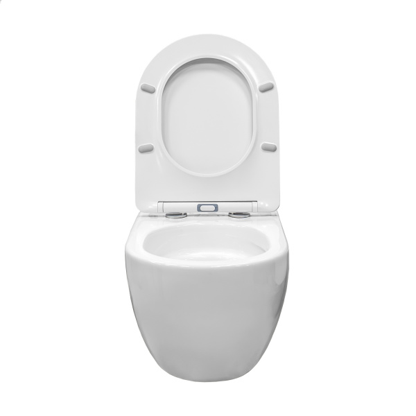 Унитаз подвесной безободковый Comforty CF40253T сиденье дюропласт микролифт тонкое, Торнадо