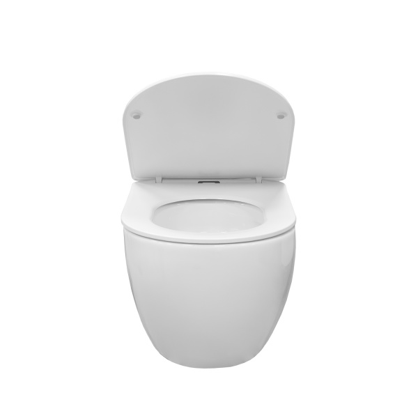 Унитаз подвесной безободковый Comforty CF40253T сиденье дюропласт микролифт тонкое, Торнадо