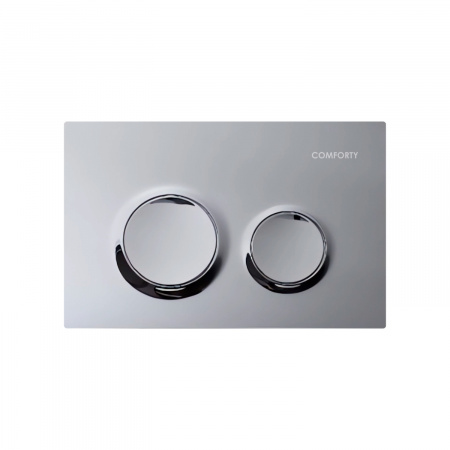 Скрытая система инсталляции для подвесного унитаза Comforty CF3GT1900-10CH с клавишей управления CF3BT7912CH (хром)