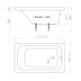 Прямоугольная акриловая ванна Тритон Стандарт 120*70
