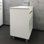 Тумба-умывальник Comforty Модена 75M белая с раковиной Quadro 75 Тумба-умывальник Comforty Модена 75M белая с раковиной Quadro 75