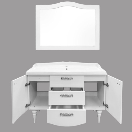 Comforty. Тумба-умывальник "Монако-120" белый глянец с раковиной Comforty 3312