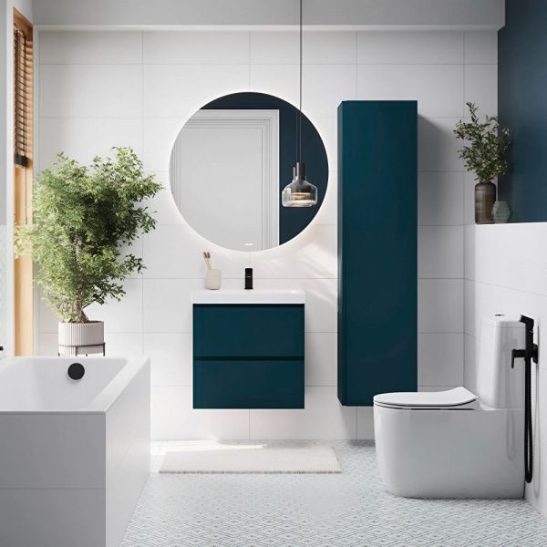 Пенал подвесной Cersanit Moduo 40 универсальный, цвет тёмно-серый, 69350