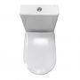 Безободковый унитаз-компакт Comforty CF41273S1 универсальный выпуск, двухрежимная арматура, сиденье дюропласт с микролифтом