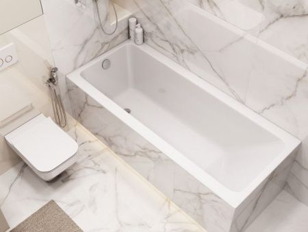 Ванна акриловая прямоугольная Cersanit CREA 170x70 белая 64870