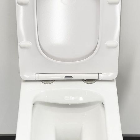 Готовый комплект Comforty 00-00022740CF: безободковый подвесной унитаз 106 + инсталляция CF3GT1900-10BL с черной матовой клавишей