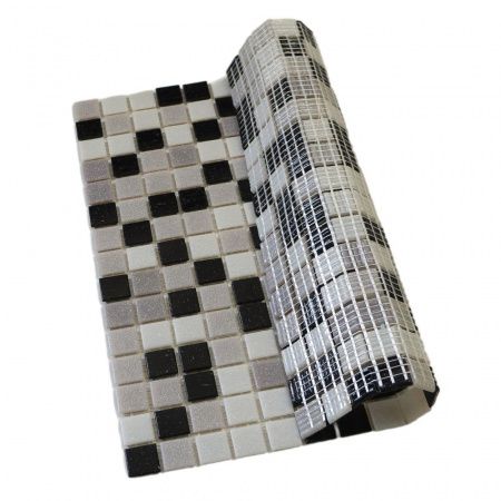 Elada Mosaic. Мозаика MC130 (327*327*4мм) тёмно-серый микс