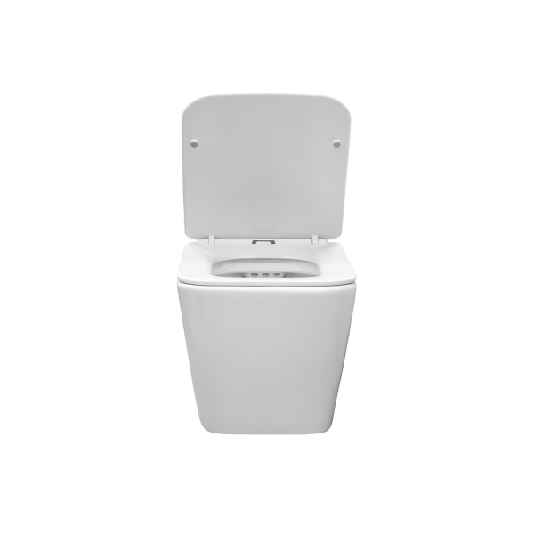 Унитаз подвесной безободковый Comforty CF40503 тонкое сиденье дюропласт с микролифтом