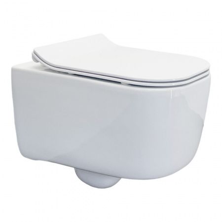 Готовый комплект Comforty: безободковый подвесной унитаз 102 + инсталляция CF3GT1900-10WH с белой матовой клавишей