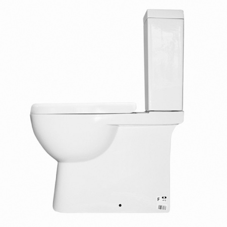 Sanita Luxe. Унитаз-компакт Quadro с функцией биде, двухрежимный, сиденье дюропласт с микролифтом