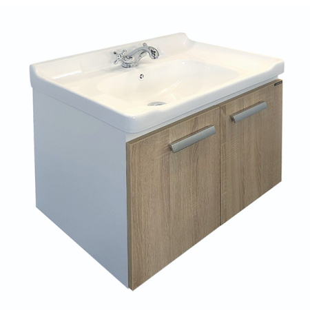 Тумба-умывальник Comforty Рига 70 дуб сонома с раковиной Comforty 9335-70