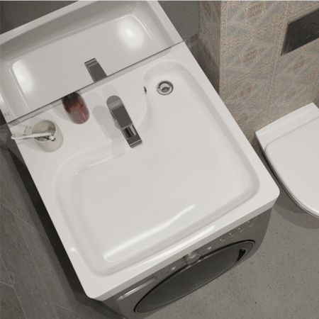 Раковина Santek Клио 60х61 с кронштейнами и сифоном 1WH501785