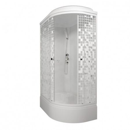 Душевая кабина Тритон Коралл 120*80 В левый угол, средний поддон, сифон D50