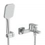 Смеситель для ванны Cersanit Сити 68326 с душевым гарнитуром, хром
