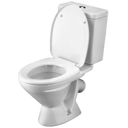 Santek. Унитаз-компакт "Лига", 1WH302197 косой выпуск, двухрежимная арматура, сиденье полипропилен