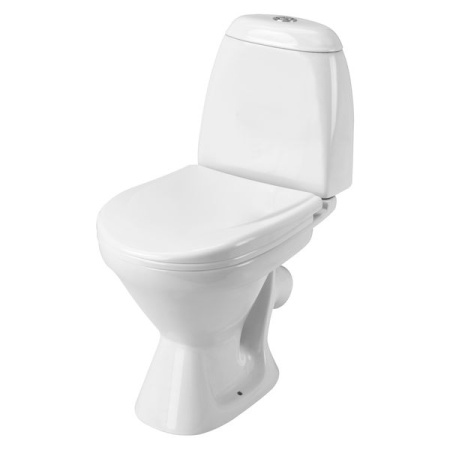 Santek. Унитаз-компакт "Римини", 1WH302130 косой выпуск, двухрежимная арматура, сиденье дюропласт
