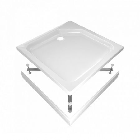 Поддон душевой Тритон ПД27 низкий, квадрат 100х100 в комплекте
