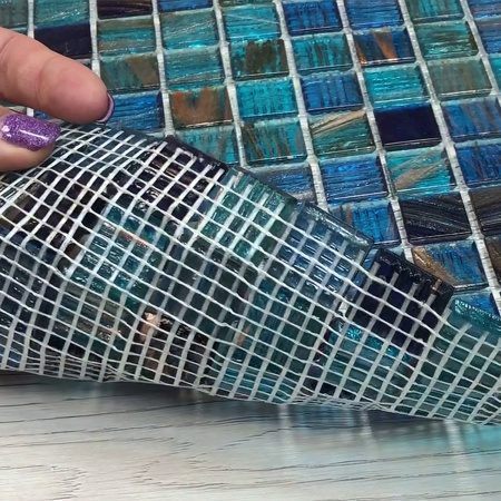 Elada Mosaic. Мозаика HK-21 (327*327*4мм) синий микс