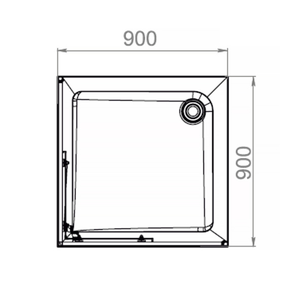 Поддон низкий акриловый Domani-Spa Cube 99 900*900 с рамой, экраном Поддон низкий акриловый Domani-Spa Cube 99 900*900 с рамой, экраном
