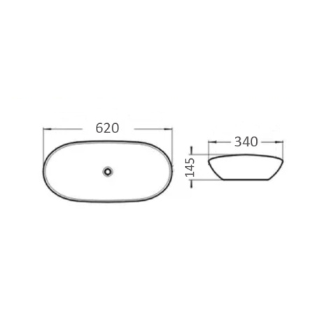 Овальная раковина на столешницу Comforty 7811A