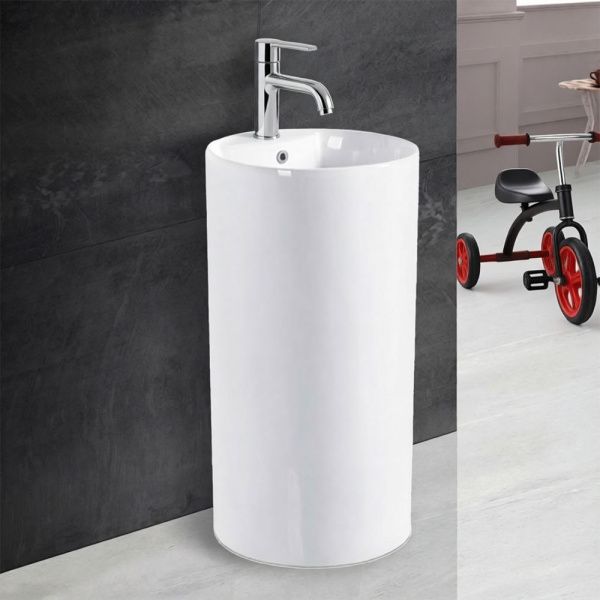 Напольная раковина с постаментом моноблок Comforty CF1233