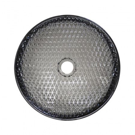 Круглая раковина из закаленного стекла 40 см Comforty CF21004(400) серый дым